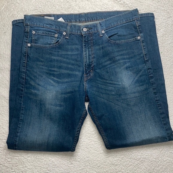 Levi’s Regular Fit Denim Jeans Dark Wash 505 Size 36 x 29 - Picture 6 of 16